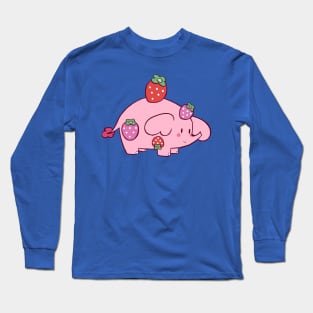 Strawberry Elephant Long Sleeve T-Shirt